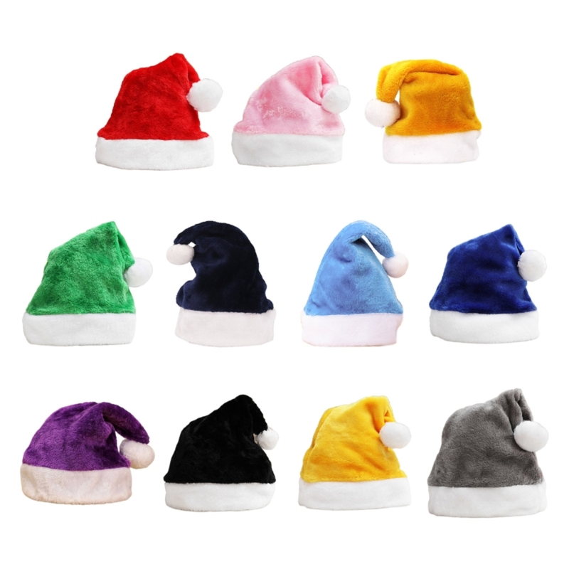 Santa Hat Plush - X90F Carnival Santa Claus Thicken หมวก