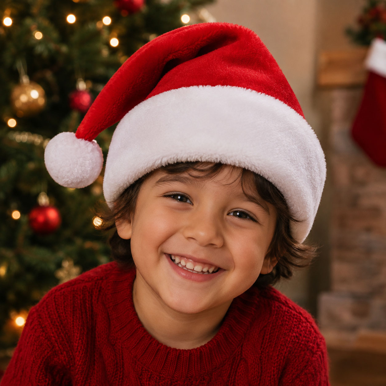 หมวกซานตาคลอสผ้ากำมะหยี่ 3 ชิ้ - Santa Hat Plush บทวิจารณ์และราคา