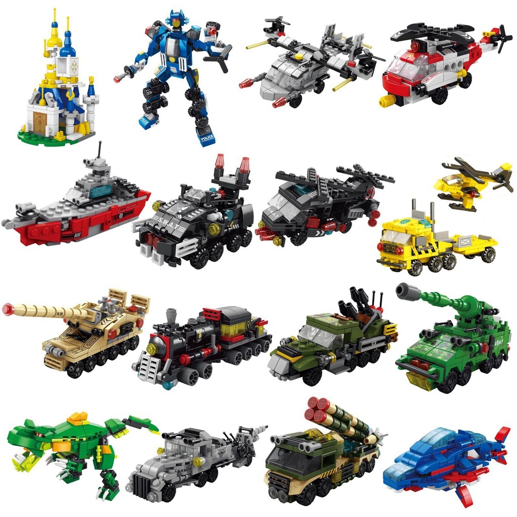 6 IN 1 เมืองวิศวกรรมรถตํารวจรถ - Lego Set City บทวิจารณ์และราคา