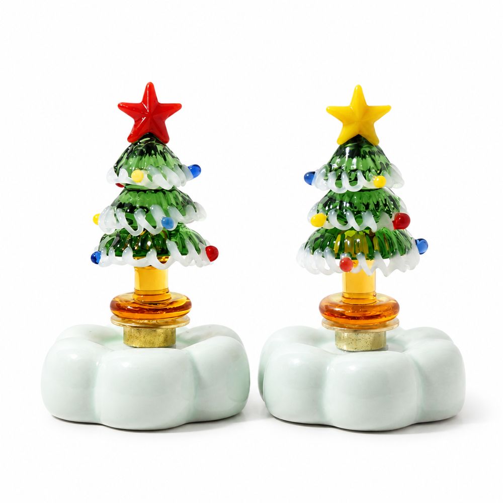 ตุ๊กตาต้นคริสต์มาสแก้วแข็งพร้อ - Star Tree Topper บทวิจารณ์และราคา