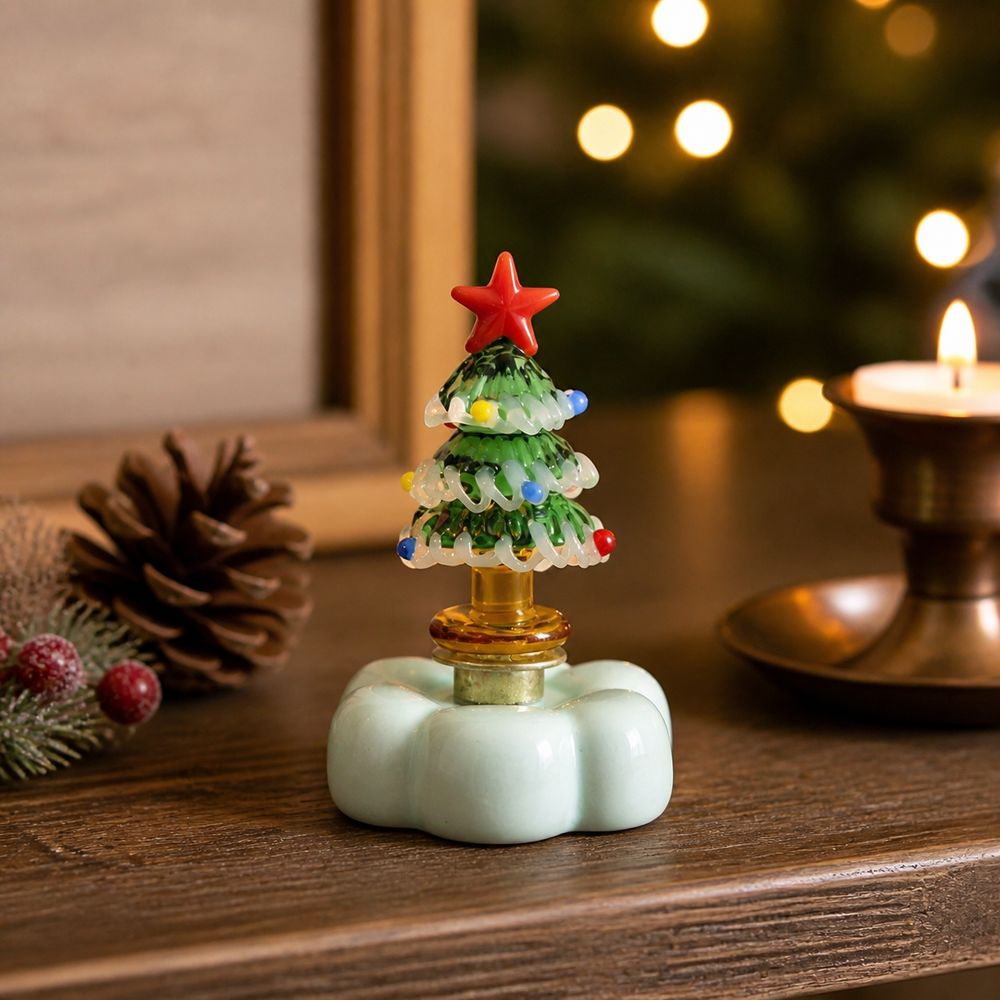 ตุ๊กตาต้นคริสต์มาสแก้วแข็งพร้อ - Star Tree Topper บทวิจารณ์และราคา
