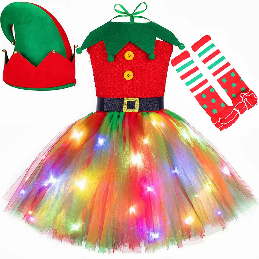 ชุดกระโปรงบัลเลต์คริสต์มาสสีแด - Elf Costume Christmas บทวิจารณ์และราคา