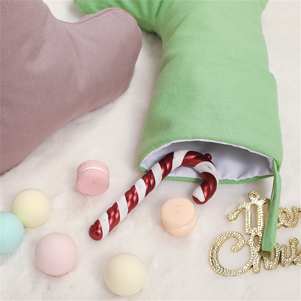 ถุงเท้าคริสต์มาสผ้าลินินธรรมชา - Christmas Stocking Hanging บทวิจารณ์และราคา