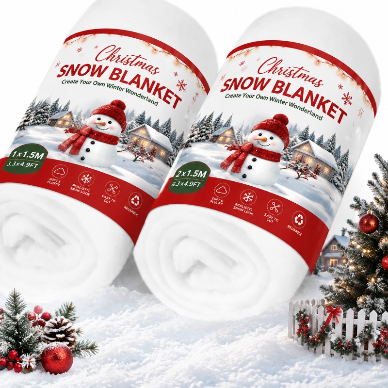 พรมหิมะเทียม ผ้าห่มหิมะปลอม แผ - Christmas Throw Blanket บทวิจารณ์และราคา