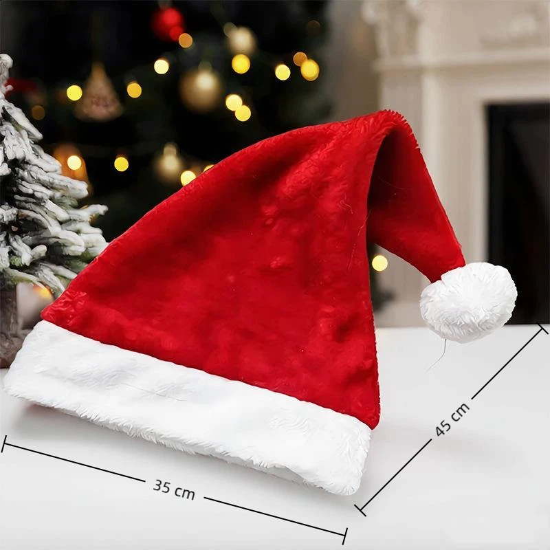 หมวกซานต้าคริสต์มาสผ้าพลัฌนุ่ม - Santa Hat Plush บทวิจารณ์และราคา