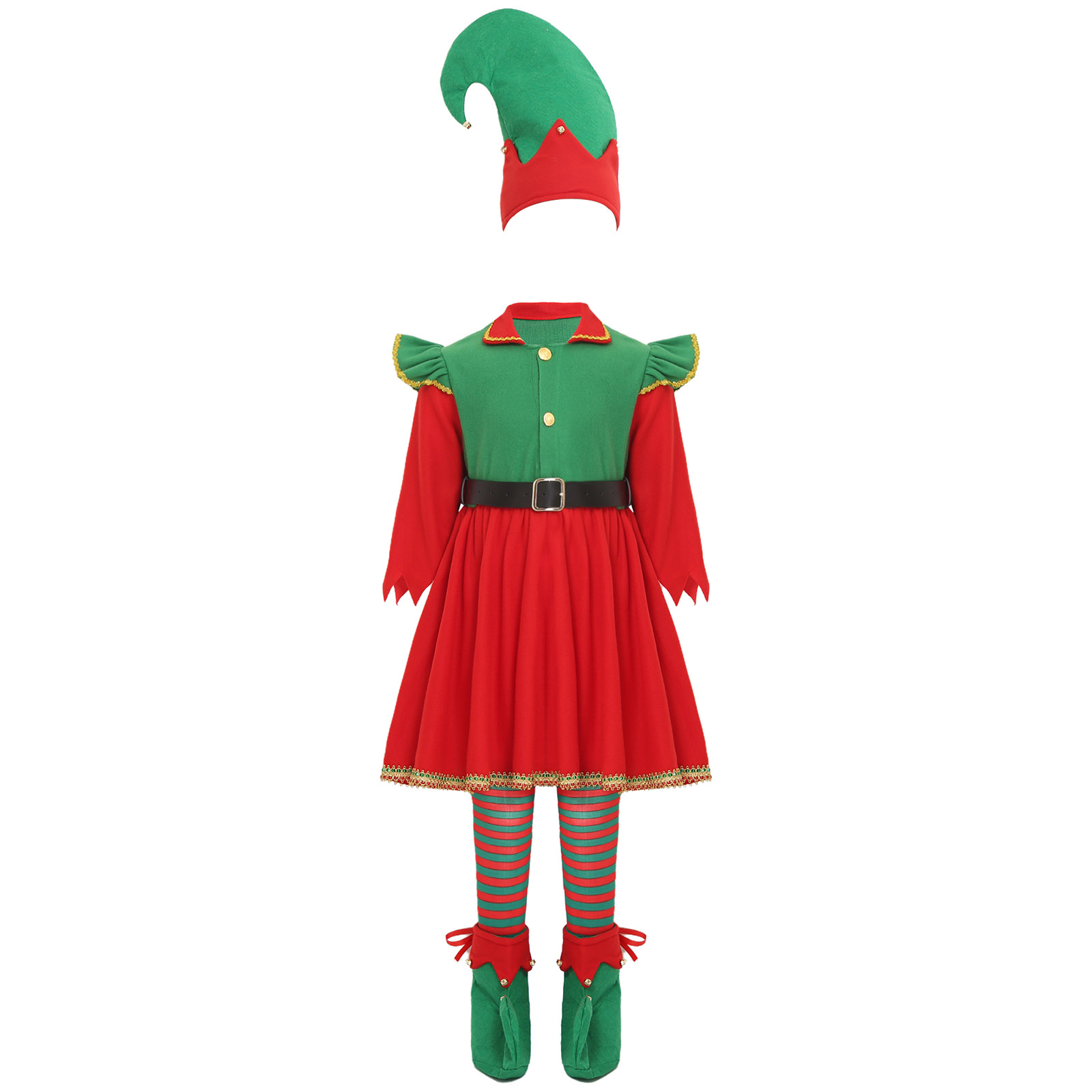 ชุดเอลฟ์สาวสำหรับคริสต์มาส ชุด - Elf Costume Christmas บทวิจารณ์และราคา