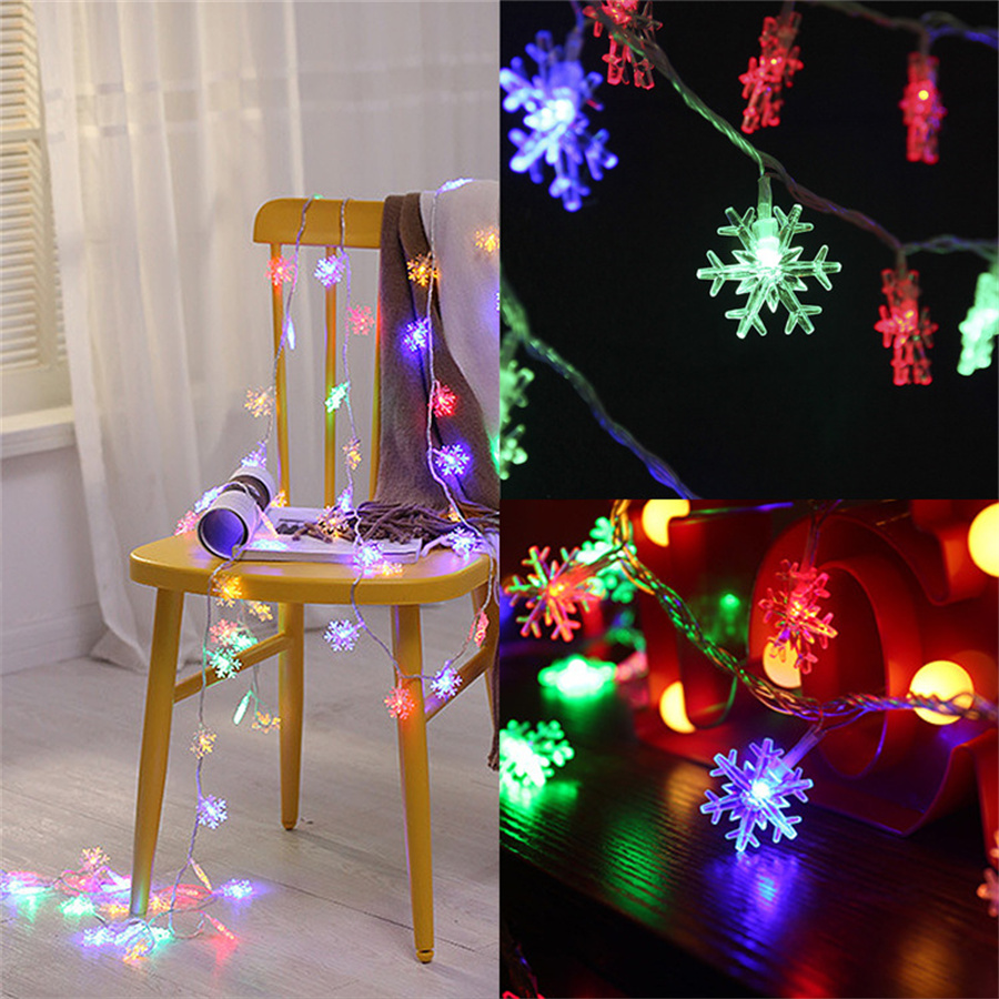 ไฟประดับตกแต่งรูปเกล็ดหิมะ LED - Led Fairy String Lights บทวิจารณ์และราคา