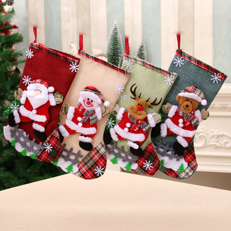 ถุงน่องคริสต์มาสขนาดใหญ่ 31 ซม - Christmas Stocking Hanging บทวิจารณ์และราคา