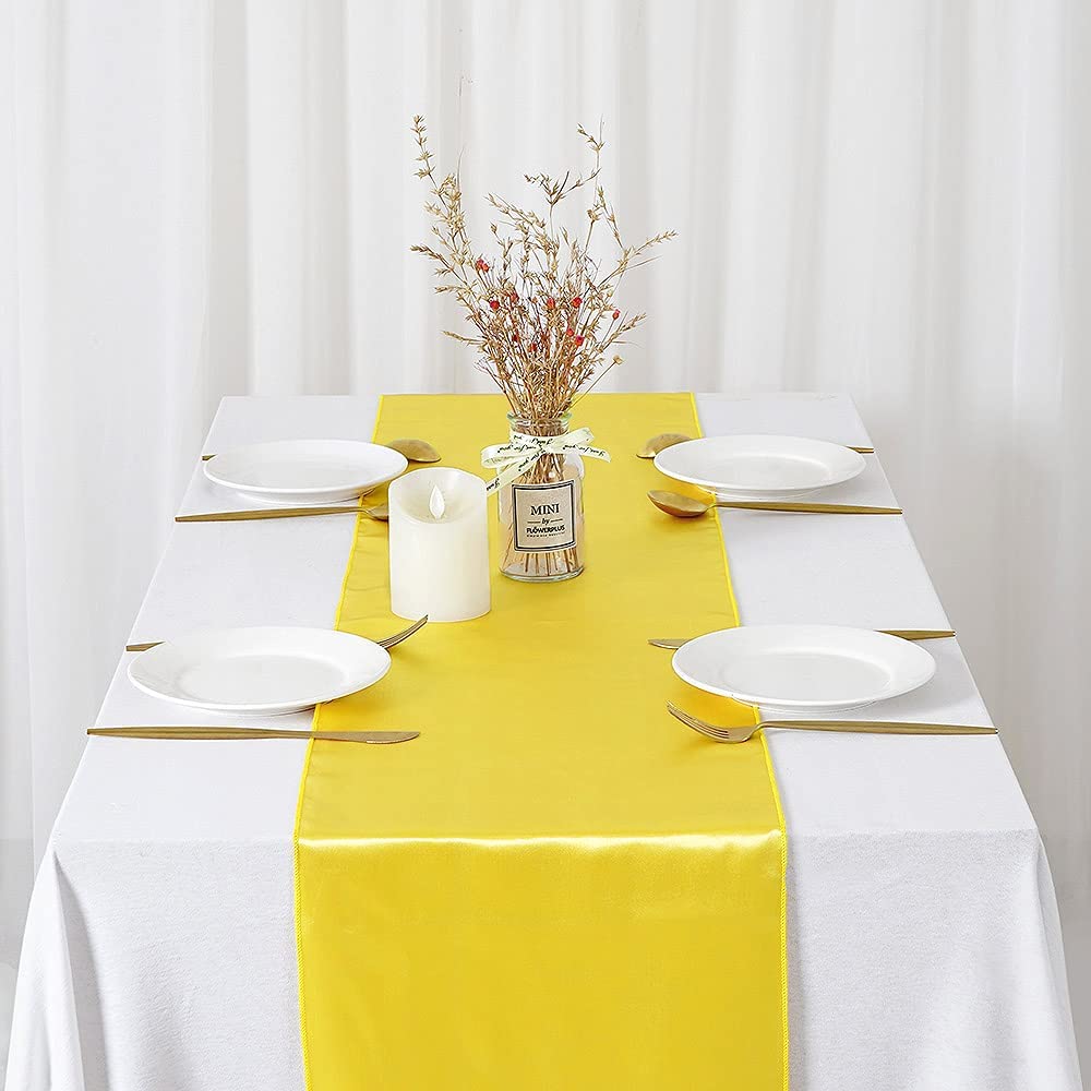 12X108นิ้วผ้าซาตินตารางรองชนะเ - Christmas Table Runner บทวิจารณ์และราคา
