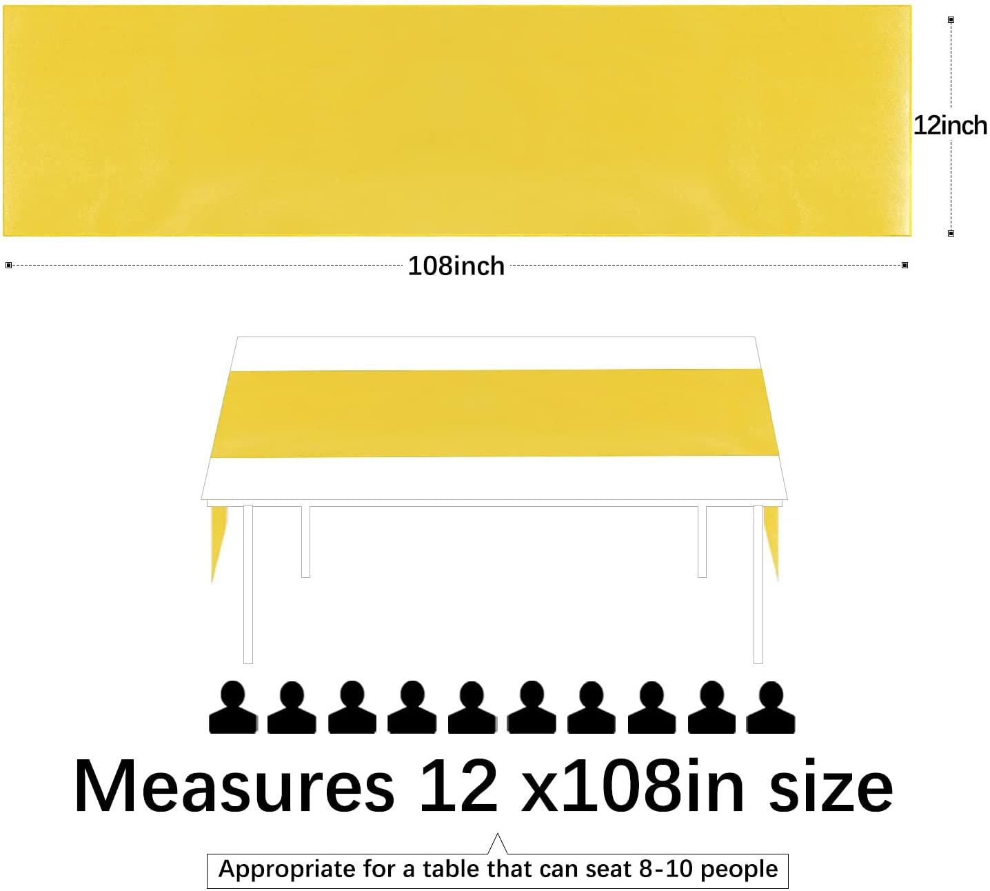 12X108นิ้วผ้าซาตินตารางรองชนะเ - Christmas Table Runner บทวิจารณ์และราคา