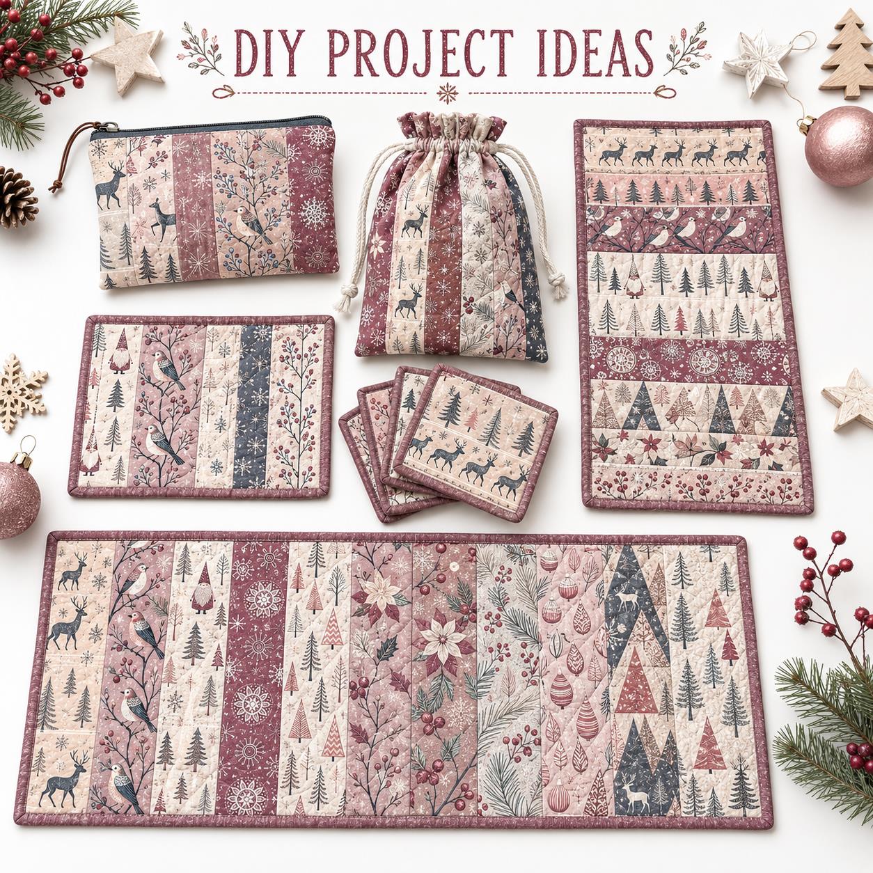 ผ้าลายคริสต์มาสแบบเยลลี่โรล 10 - Christmas Table Runner บทวิจารณ์และราคา