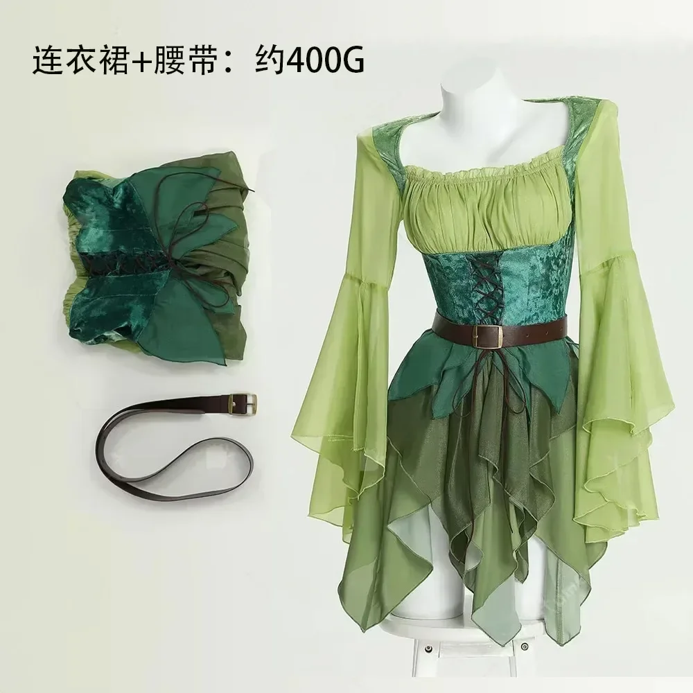 ชุดนางฟ้าเอลฟ์สีเขียวยุคกลางสำ - Elf Costume Christmas บทวิจารณ์และราคา